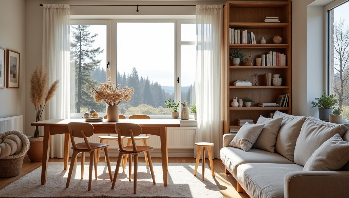 Puusepän työhuone täynnä työkaluja ja puumateriaaleja